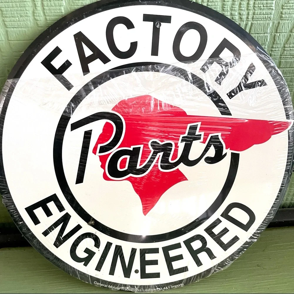 NEW Pontiac Factory Parts Engineered Metal Sign